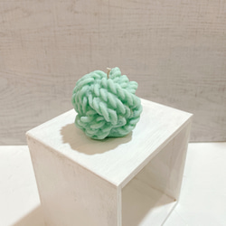 Botanical candle & Ball of yarn【2点セット】送料無料 4枚目の画像