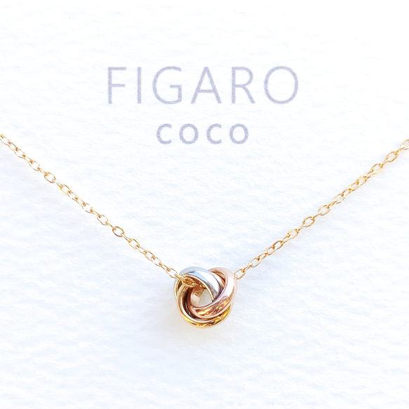 FIGARO coco】つけっぱなしOK♡プチトリニティネックレス/サージカル