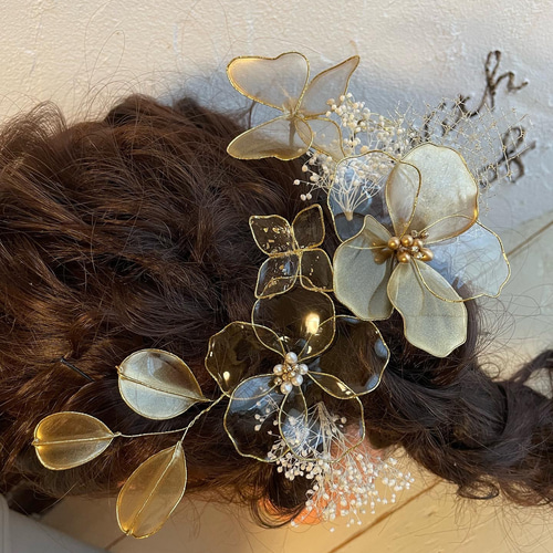 キラキラ可愛い髪飾り♡ 成人式♡ウエディング♡卒業式♡アメリカン