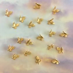高品質　蝶々　デコパーツ　20個　メタルパーツ 4枚目の画像