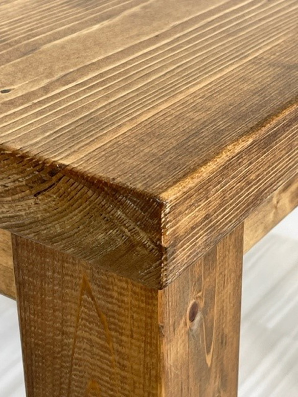 無垢材　オーダーテーブル70幅　(22010) ：素朴でシャビーな仕上がり・アンティーク風 9枚目の画像