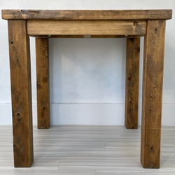 無垢材　オーダーテーブル70幅　(22010) ：素朴でシャビーな仕上がり・アンティーク風 5枚目の画像