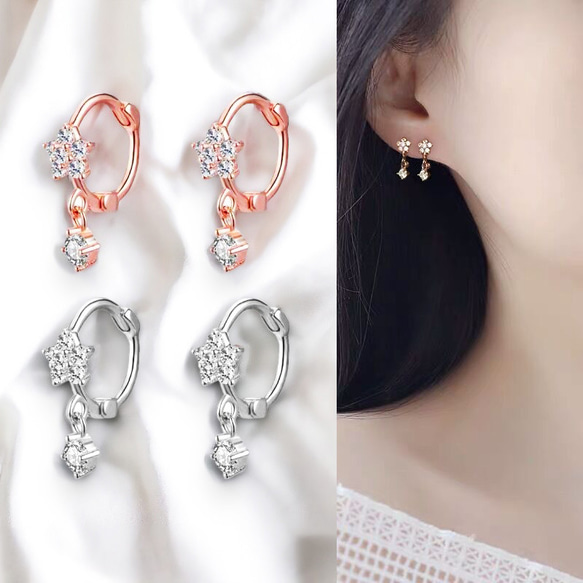 フープピアス レディース 18K アレルギー対応 小さめ シルバー フープピアス レディース 18K アレルギー対応 小さめ シルバー