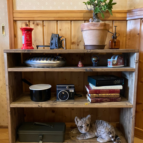 アンティークシェルフ900/antique shelf/多目的ラック/フリーラック 棚