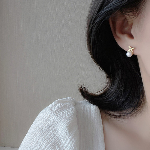 ピアス レディース パール 18K 金属アレルギー対応 小さめ