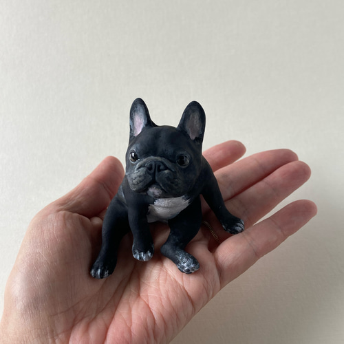 フレンチブルドッグ　ブリンドル置物オブジェ フレンチブルドッグ 置物 フレブルオブジェ ブリンドル （Amazon