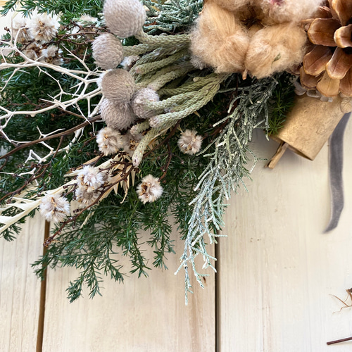 白樺のスワッグガーランド(白)クリスマスリース リース Rosa Cherry