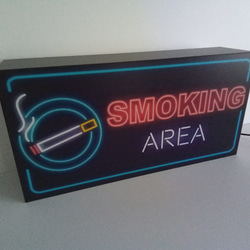 【Mサイズ】たばこ ベイプ 喫煙 OK 喫煙所 喫煙室 看板 置物 雑貨 電飾看板 電光看板 ライトBOX ライトBOX 5枚目の画像