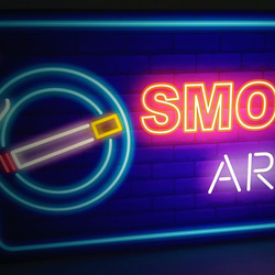 【Mサイズ】たばこ ベイプ 喫煙 OK 喫煙所 喫煙室 看板 置物 雑貨 電飾看板 電光看板 ライトBOX ライトBOX 2枚目の画像
