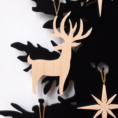 星降る夜(ツリー込み・マットブラック)クリスマスツリーおしゃれ