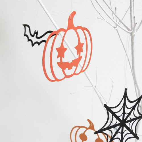 ハロウィンオーナメント】スマイルかぼちゃの装飾 ツリーの飾り