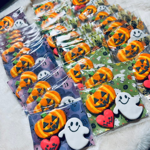 ♦︎ハロウィン♦︎アイシングクッキー♦︎1セット1300円.2セット2400円 ハロウィン アイシングクッキーセット【通販】20枚超 詰め合わせ