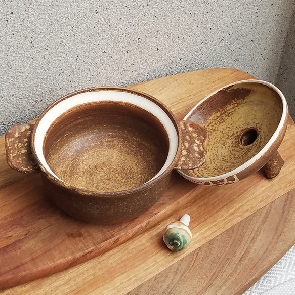 送料無料★1,500円お値引き済★ゾウさん土鍋【ご飯が炊ける土鍋・鼻ちょうちん】皮むき青りんご栓 鼻ちょうちん 5cｍ