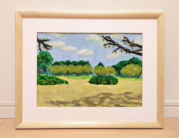 「欧米の街路：心の旅の一瞬」 貝楽也 作品 「A3サイズの水彩画」 水彩画原画 江ノ電・商店街を走る ＃611 | iichi 日々の暮らしを