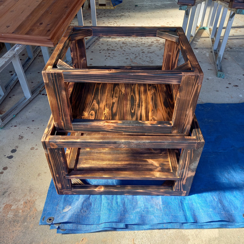 柿渋塗麻雀卓（オーダー仕様） 机・デスク ヒロ工房 通販 14808744