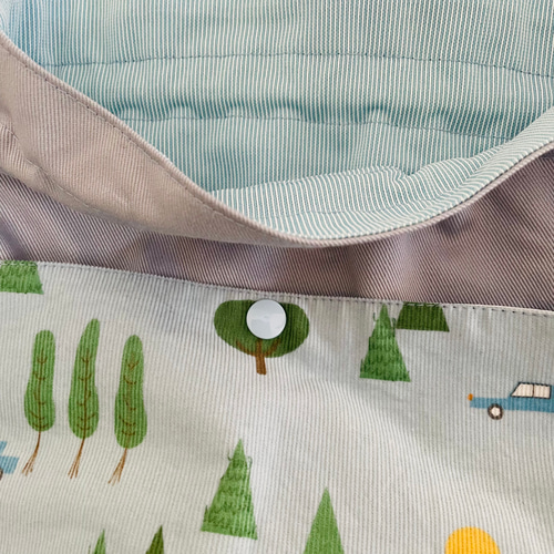 ぽかぽか様、専用。コーデュロイの巾着袋　（わたげ＊くすみグリーン) mizutama×米織小紋_【新色発売】おさんぽ巾着 – 東北