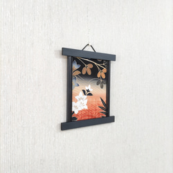 壁掛け　和風 かべ飾り　古布・秋模様　NO.56 2枚目の画像