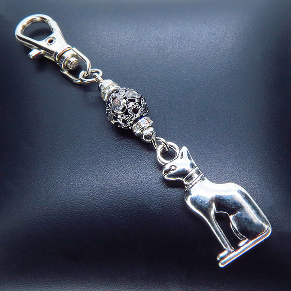 cat pendant top / アンティークシルバーねこチャーム 猫 cat