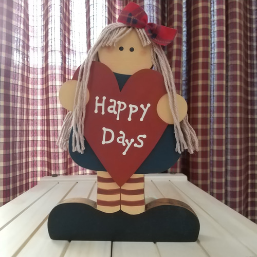 ♡K-CAT♡トールペイント♡カントリードールのクリスマス♡ハンドメイド♡ ♡トールペイント♡カントリードール♡ペア♡ハンドメイド