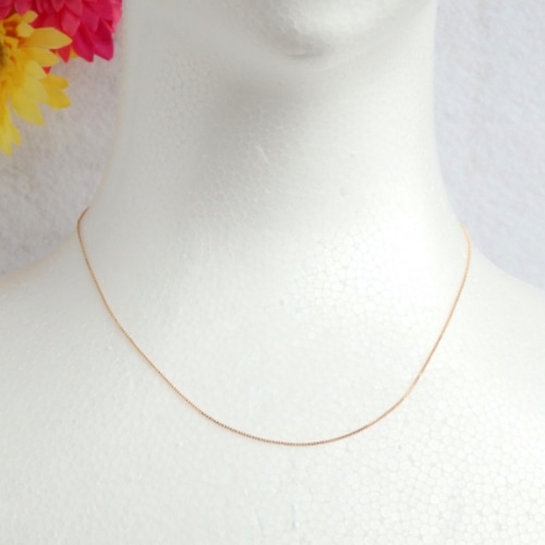 母の日予約販売2024 k18ネックレス ベネチアンチェーン 18金 18k