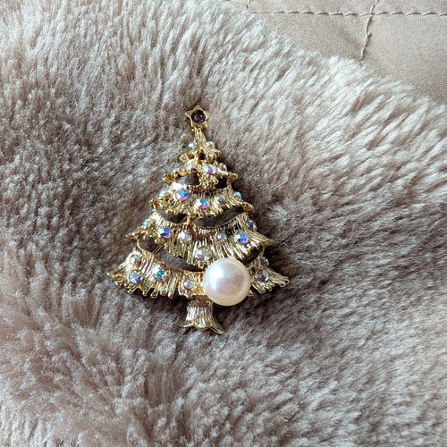 あこや真珠クリスマスツリーブローチ ブローチ Maruyama Pearl 通販