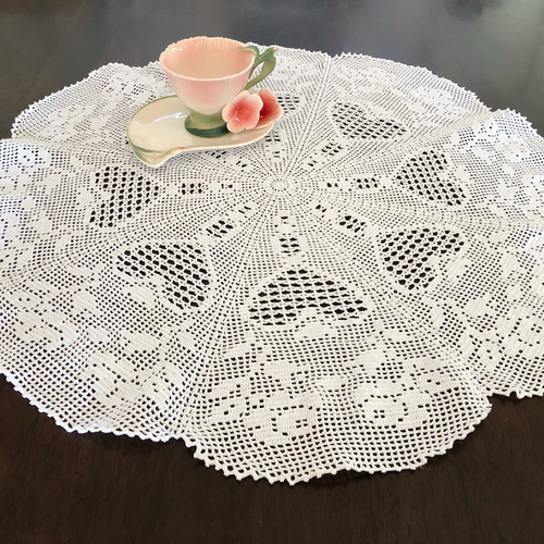 ハンドメイド レース編みドイリー No.26 その他インテリア雑貨 Kazoo