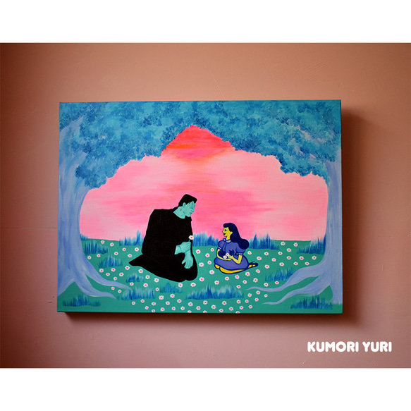 フランケンシュタイン 絵画 アクリル絵画