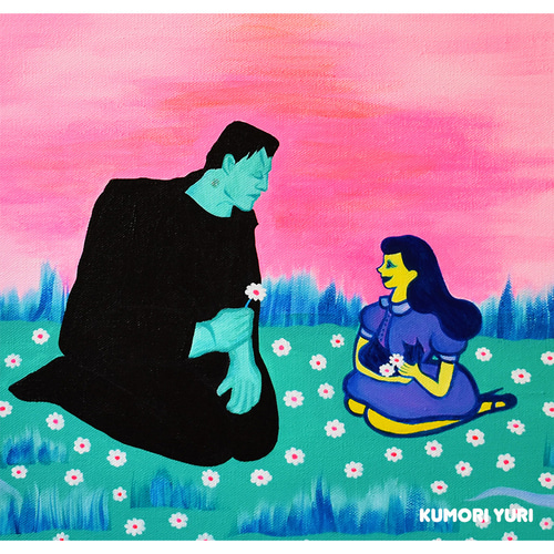 フランケンシュタイン絵画アクリル絵画