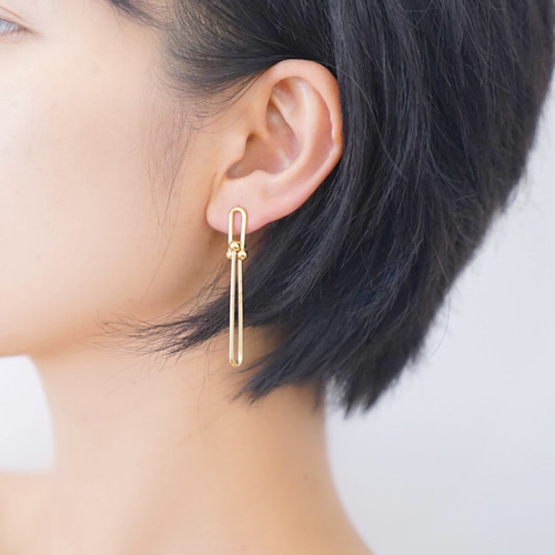ピアス レディース 18K アレルギー対応 シルバー925 ゴールド