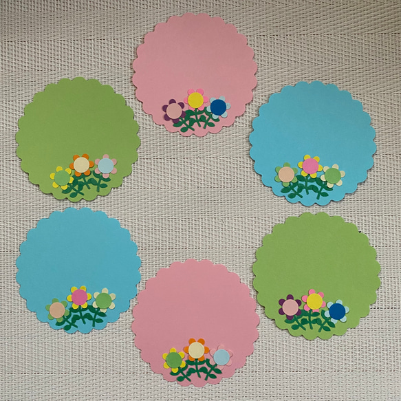 クラフトパンチ メッセージカード お花 フラワー アルバム素材 記念日  