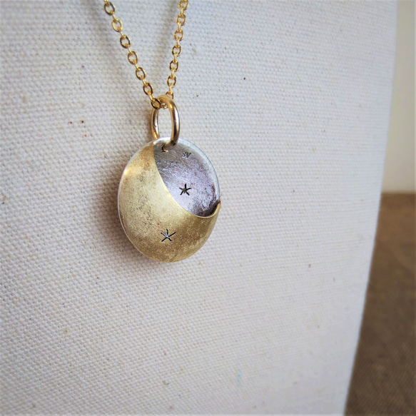 silent night 満月リバーシブルペンダント ネックレス