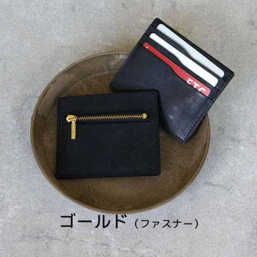 極薄フラグメントケース ミニ財布 ミニウォレット（ブラック