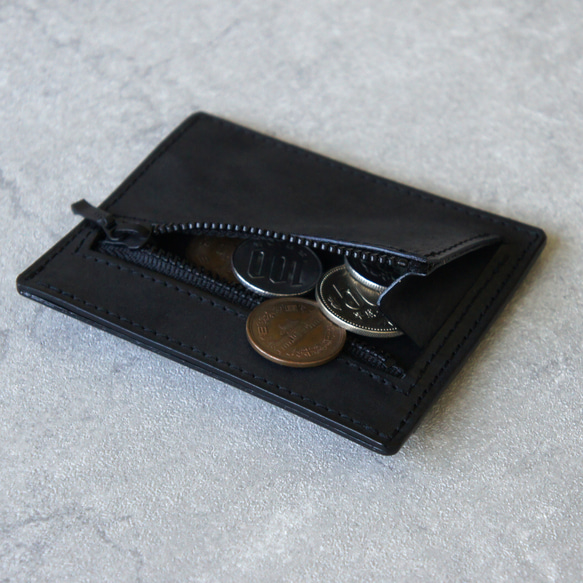 極薄フラグメントケース ミニ財布 ミニウォレット（ブラック） 3枚目の画像