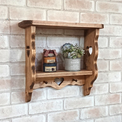 カントリーテレビボード 幅150 ハートのくりぬき扉 / RTE-5 テレビ台