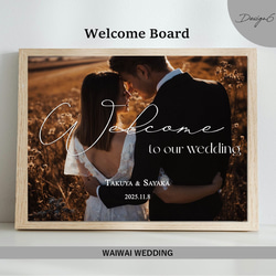 結婚式 ウェルカムボード デザイン3（パネルまたはポスター） 6枚目の画像