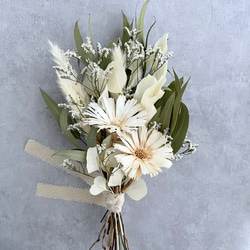専用Wedding&Interior＊くすみ系白グリーンドライフラワーブーケ 感謝sale＊Wedding&Interior bouquet＊くすみ系白グリーン