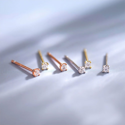 ピアス 小さめ 小ぶり 1粒 一粒 5枚目の画像