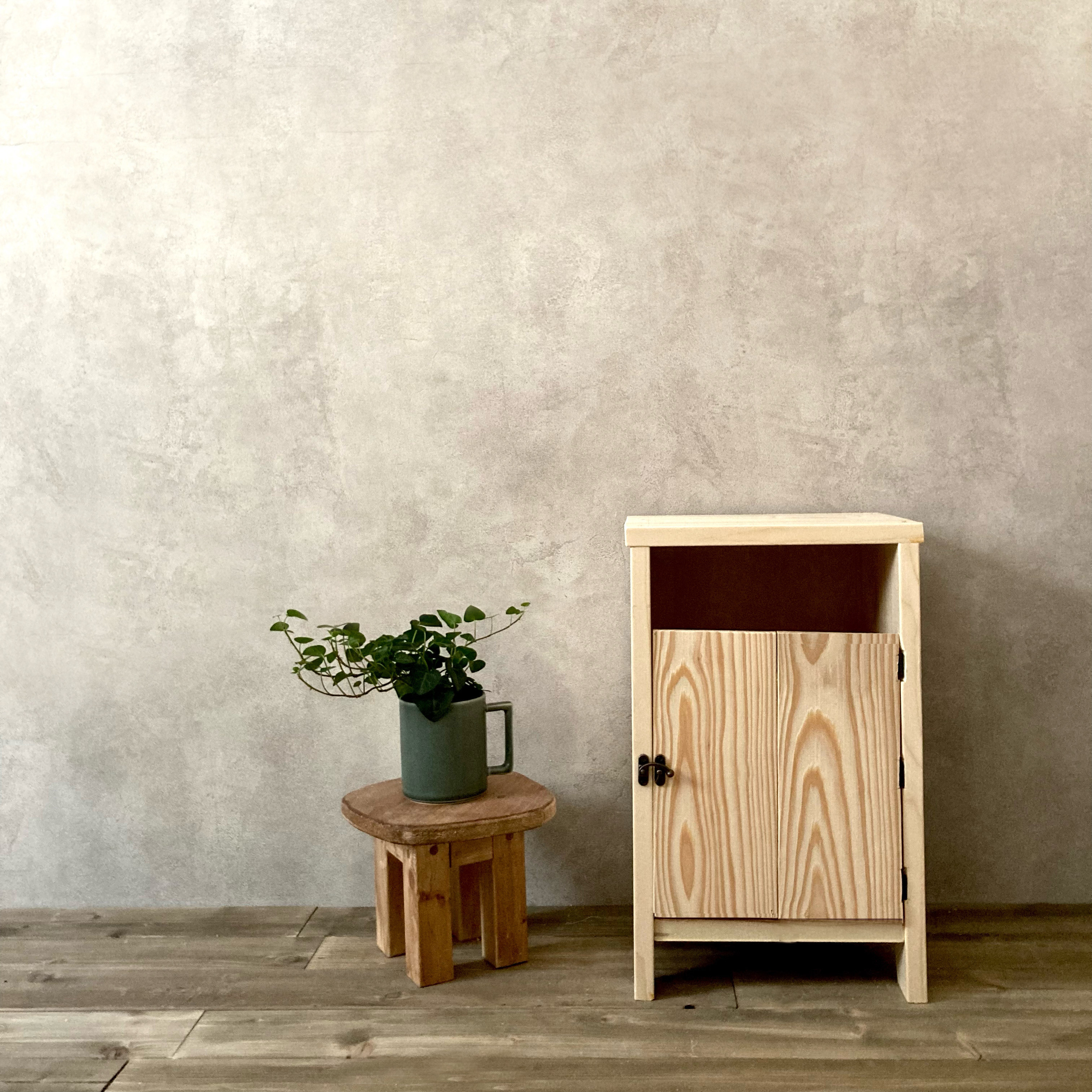 ダストボックス スツール 木製 Eau TRASH BOX STOOL ゴミ箱