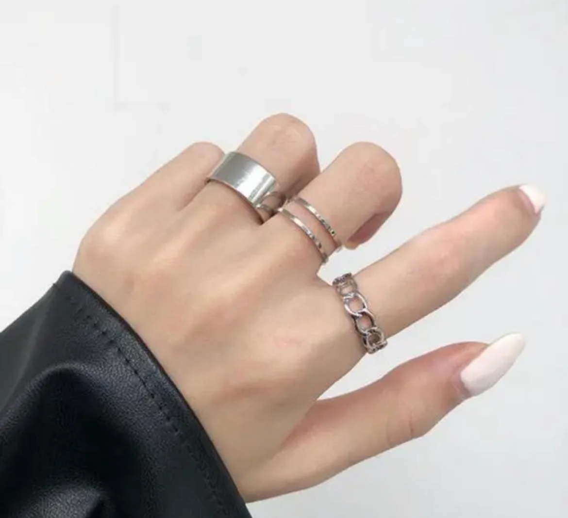 シルバーリング3点セット 指輪・リング ma-handmade 通販｜Creema