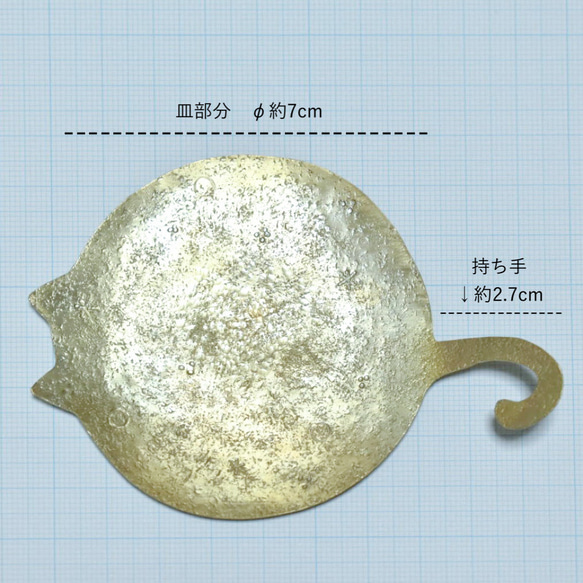 真鍮 キャンドル猫皿（大） 【冬のインテリア】 冬支度ハンドメイド2022 10枚目の画像