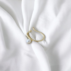 イヤーカフ パール 18K ゴールド 4点セット アレルギー対応 イヤーカフス 大きめ レディース 仕事 プレゼント 11枚目の画像