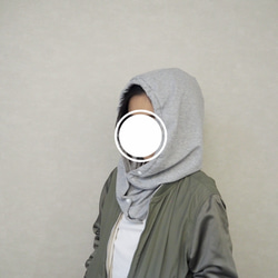 Balaclava (Hood Warmer) 運動衫 灰色 第10張的照片