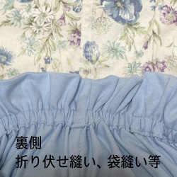 【期間限定価格】ベビー袴　ハンドメイド　ベビー着物　スモーキーローズ　パープル　花柄　60 70 80サイズ 6枚目の画像