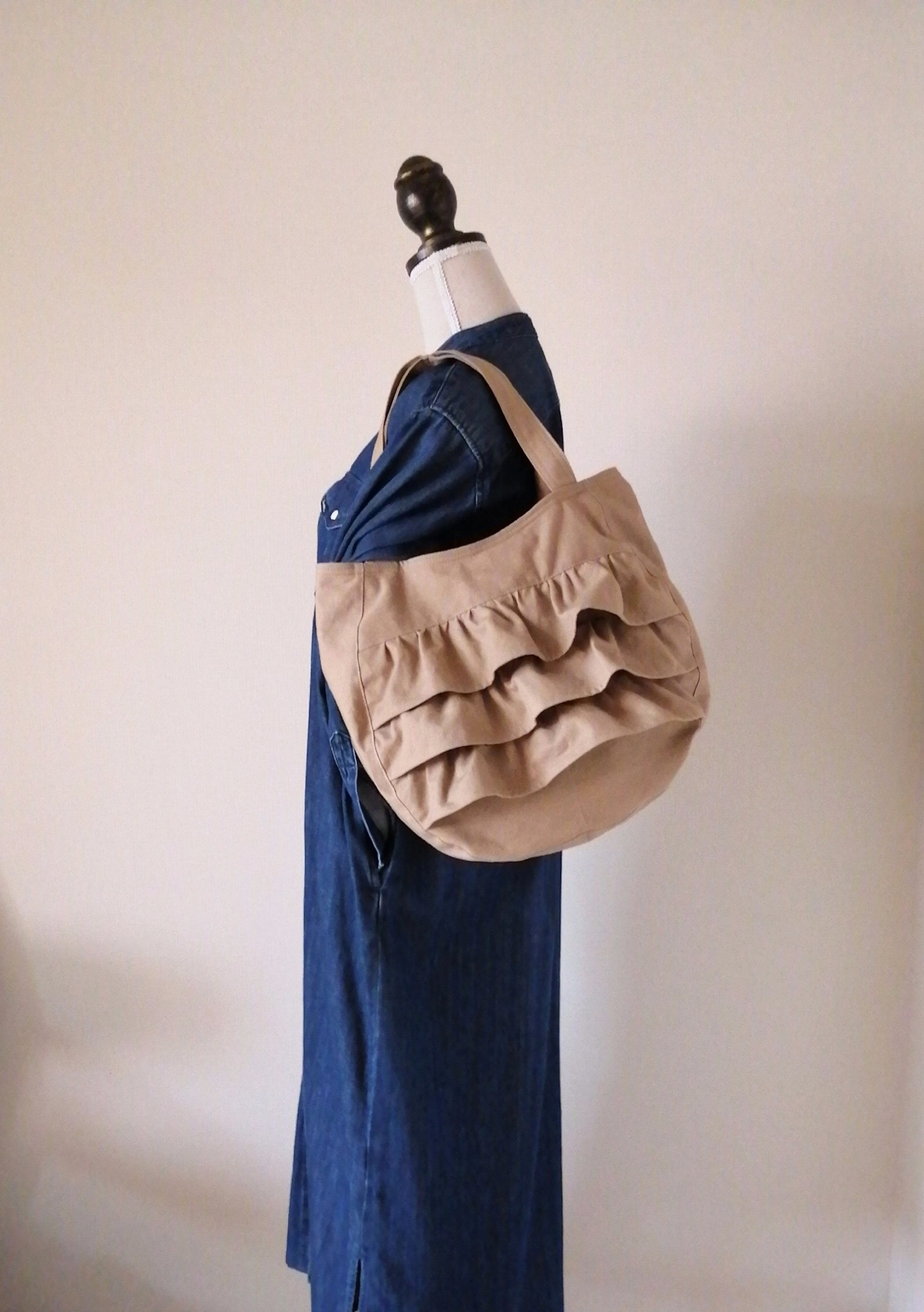 tantan プランプバッグ大 タンバリンベージュとマーメイドトートバッグ トートバッグ Tanton タントン | ストアおすすめ商品 | BISQUE