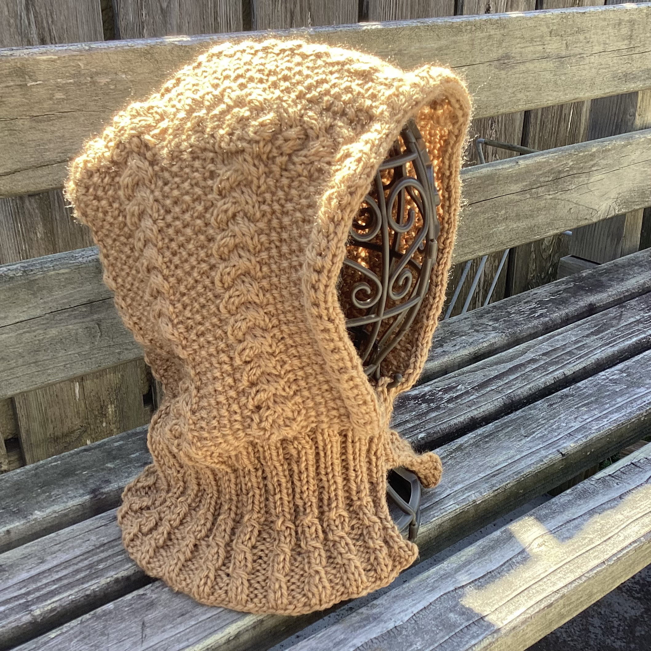 ソロイストSoloist⭐アランパターンバラクラバ⭐オレンジ ソロイストSoloist⭐アランパターンバラクラバ⭐オレンジ