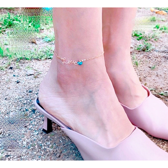 Re .... 銷售 世界上只有一個訂單 Name Anklet Birthstone 第8張的照片