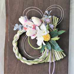 新作 仏花 一対タイプ 存在感のあるクリーン系のダリアと菊とあねもね