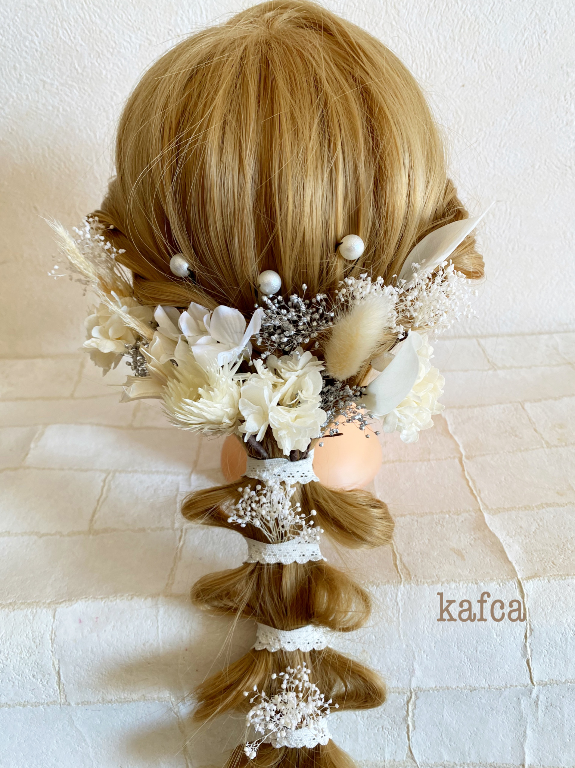 ★ドライフラワー  プリザーブドフラワー  髪飾り ヘッドドレス