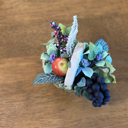 フルーツてんこ盛り〜手作り陶器の野葡萄バスケット その他インテリア