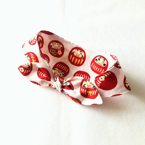 達磨 バンダナ インテリア雑貨 ビンテージ ダルマ daruma 開運 RED